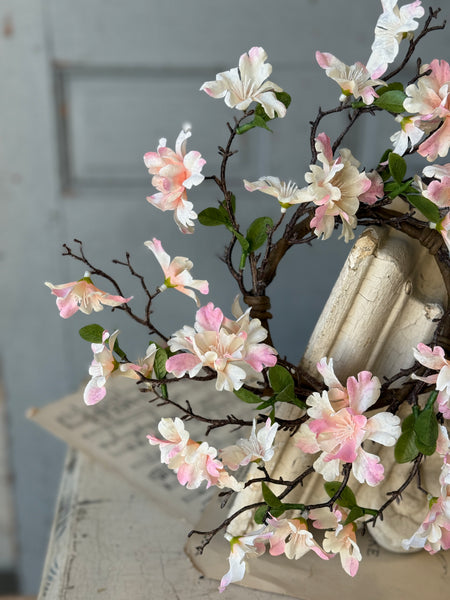Cora Flower Candle Ring | 11" | Blushing | SOLD OUT