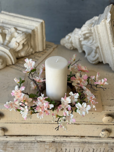 Cora Flower Candle Ring | 11" | Blushing | SOLD OUT