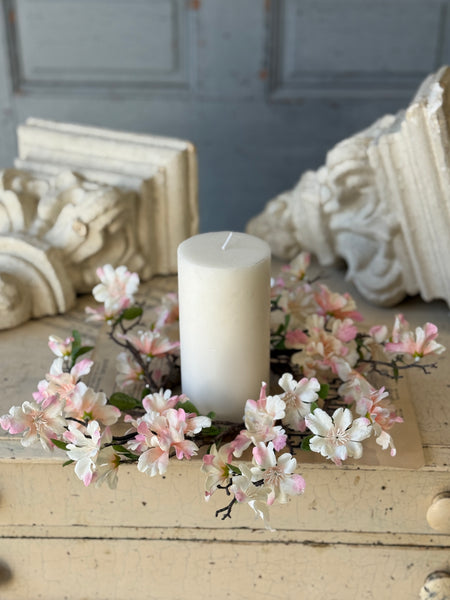Cora Flower Candle Ring | 11" | Blushing | SOLD OUT