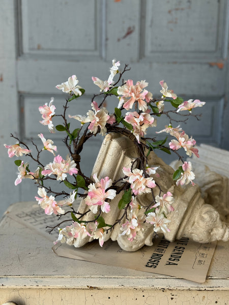 Cora Flower Candle Ring | 11" | Blushing | SOLD OUT
