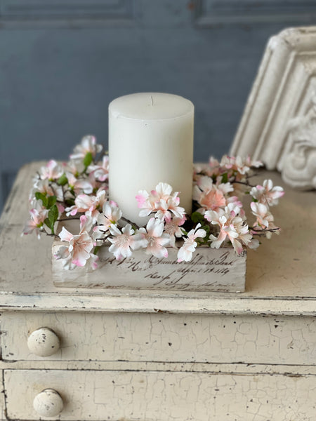 Cora Flower Candle Ring | 11" | Blushing | NOT CURRENTLY IN STOCK-New For Spring 2026!