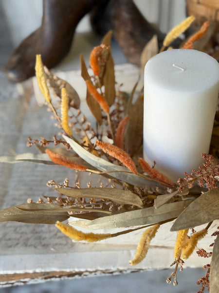 Cattail Meadows Candle Ring | 13" | NOT CURRENTLY IN STOCK-New For Holiday 2026!