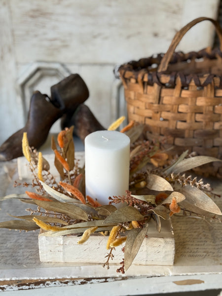 Cattail Meadows Candle Ring | 13" | NOT CURRENTLY IN STOCK-New For Holiday 2026!