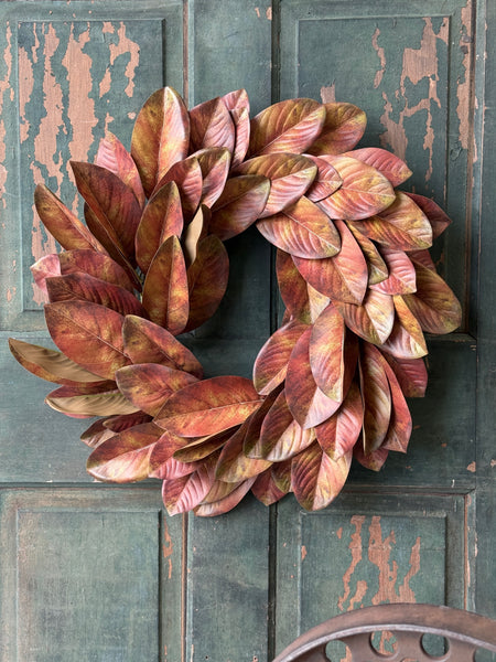 Rustling Magnolia Wreath | 24" | NOT CURRENTLY IN STOCK-New For Holiday 2026!