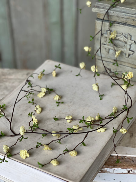 Quince Blooms Garland | 6' | Cream | NOT CURRENTLY IN STOCK-New For Spring 2026!
