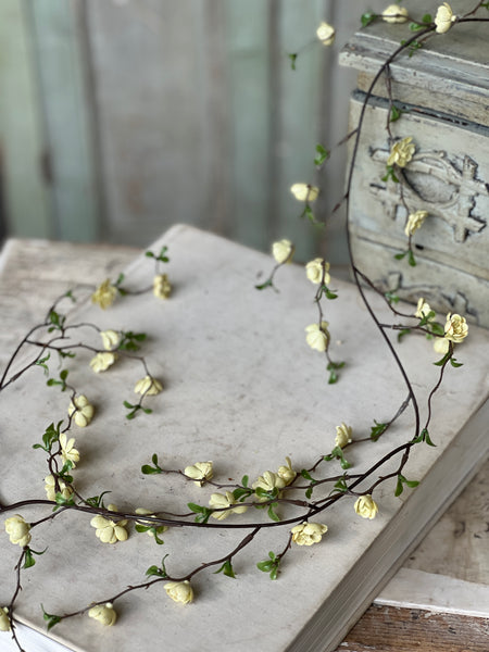 Quince Blooms Garland | 6' | Cream | NOT CURRENTLY IN STOCK-New For Spring 2026!