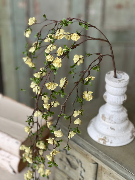 Quince Blooms Hanging | 30" | Cream | NOT CURRENTLY IN STOCK-New For Spring 2026!