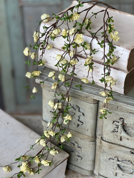 Quince Blooms Hanging | 30" | Cream | NOT CURRENTLY IN STOCK-New For Spring 2026!