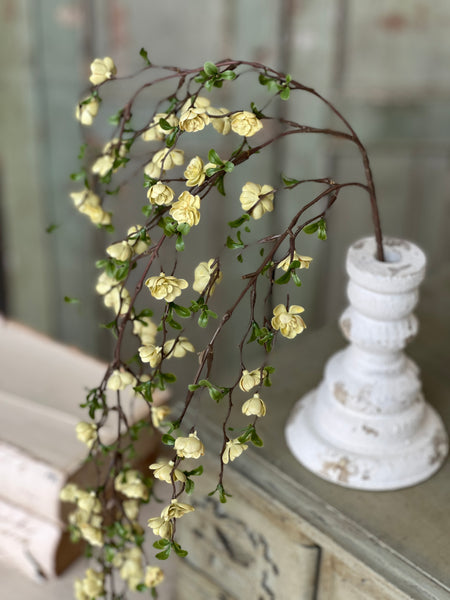 Quince Blooms Hanging | 30" | Cream | NOT CURRENTLY IN STOCK-New For Spring 2026!