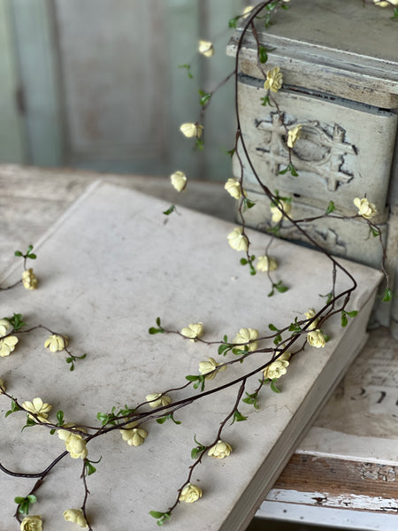Quince Blooms Garland | 6' | Cream | NOT CURRENTLY IN STOCK-New For Spring 2026!