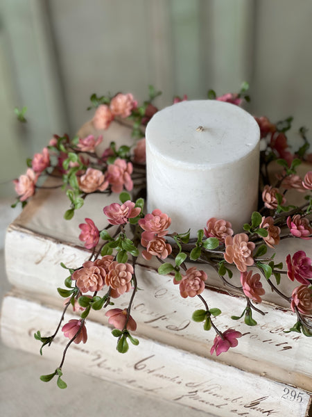 Quince Blooms Candle Ring | 9" | NOT CURRENTLY IN STOCK - Spring 2026