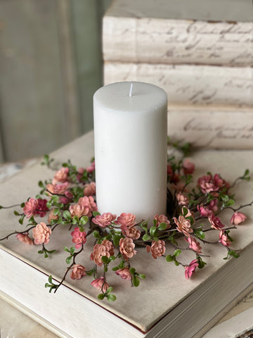 Quince Blooms Candle Ring | 9" | NOT CURRENTLY IN STOCK - Spring 2026
