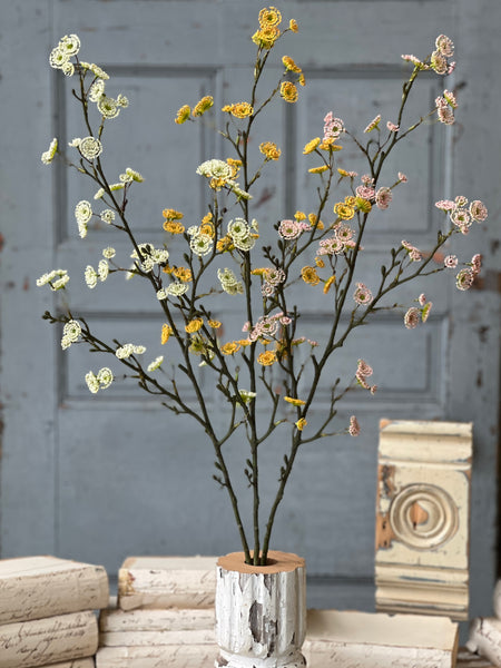 Whirlwind Buds | 38" | Cream | NEW CLEAN UP SPECIAL $2.65 - Last 12pcs!