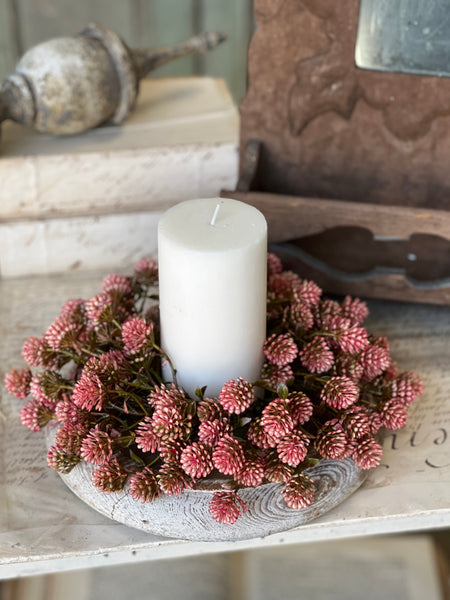 Wil-O-Wisp Candle Ring | 10" | Pink | NOT CURRENTLY IN STOCK-New For Spring 2026!