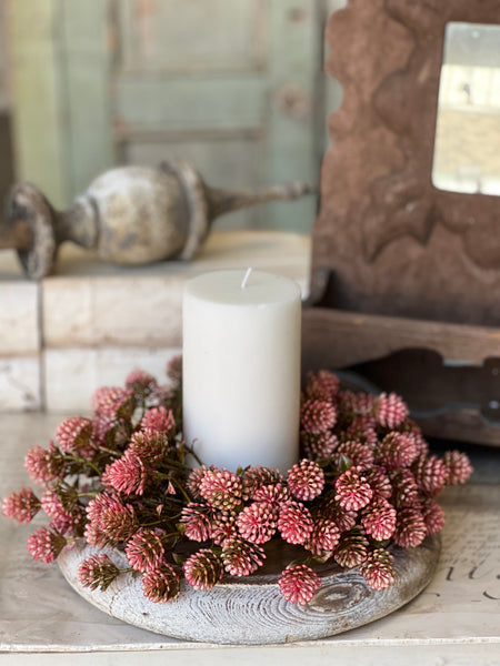 Wil-O-Wisp Candle Ring | 10" | Pink | NOT CURRENTLY IN STOCK-New For Spring 2026!