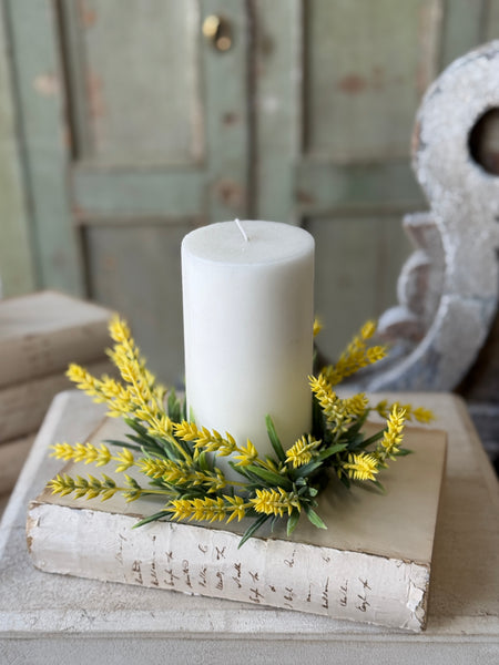 Sylvette Candle Ring | 8" | Yellow | NOT CURRENTLY IN STOCK-New For Spring 2027!