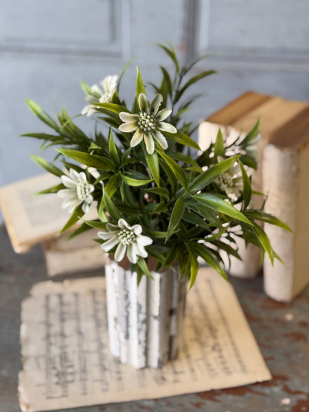 Cressida Flower Bush | 16" | Cream | NOT CURRENTLY IN STOCK-New For Spring 2027!