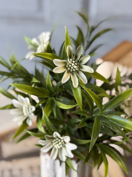 Cressida Flower Bush | 16" | Cream | NOT CURRENTLY IN STOCK-New For Spring 2027!