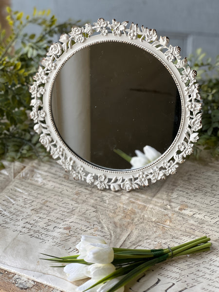 Budding Circle Mirror | 9.75"