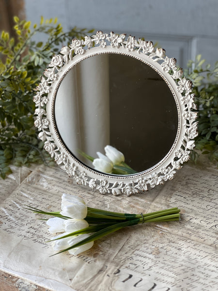 Budding Circle Mirror | 9.75"