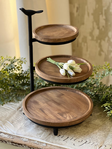 Side Swivel Tray Pedestal | 22.75" | Limited Stock - Last 36pcs!