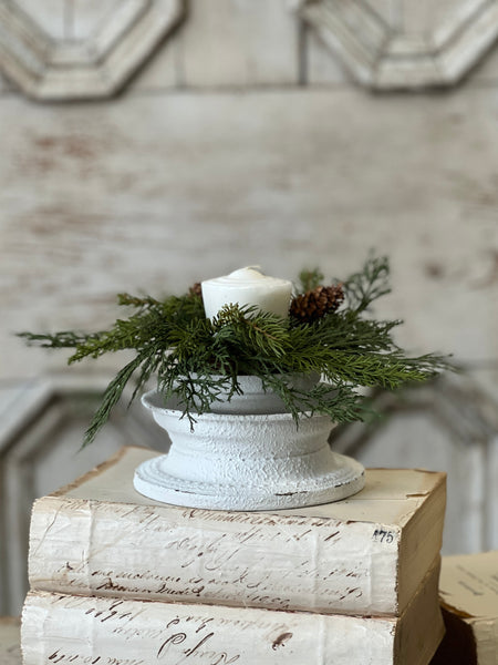 Crested Candle Holder | 5.75"