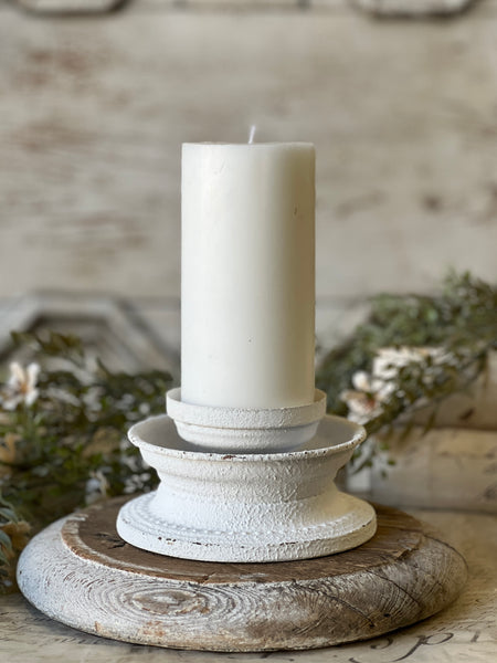 Crested Candle Holder | 5.75"