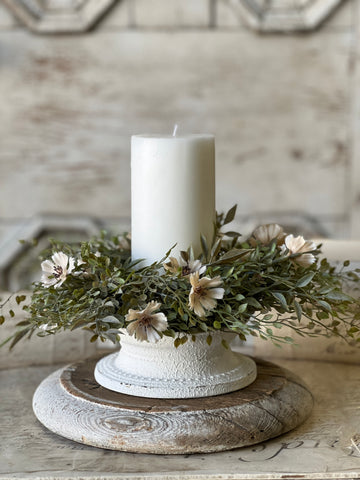 Crested Candle Holder | 5.75" | CLEAN UP SPECIAL!  From $4.95 - Last 60pcs!