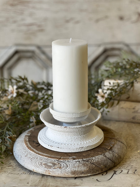Crested Candle Holder | 5.75"