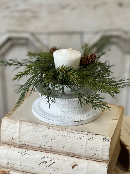 Crested Candle Holder | 5.75"
