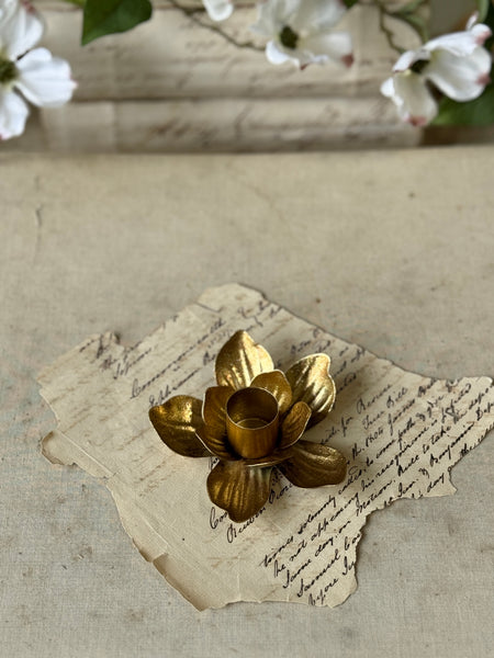 Petal Glow Taper Holder | 3" | NOT CURRENTLY IN STOCK-New For Spring 2027!