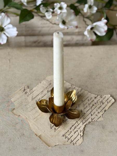 Petal Glow Taper Holder | 3" | NOT CURRENTLY IN STOCK-New For Spring 2027!