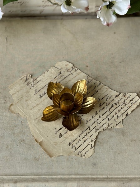 Petal Glow Taper Holder | 3" | NOT CURRENTLY IN STOCK-New For Spring 2027!