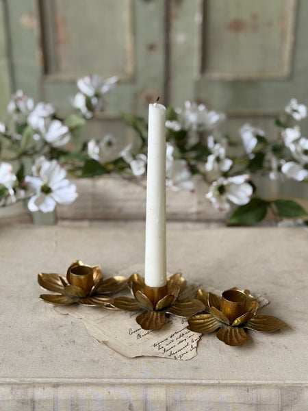 Petal Glow Trio Taper Holder | 10" | NOT CURRENTLY IN STOCK-New For Spring 2027!