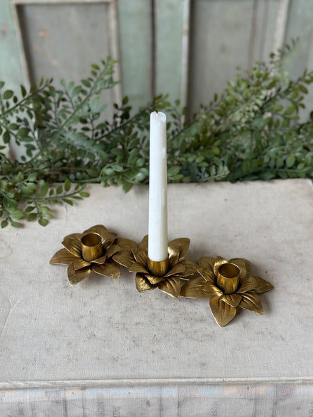Burnished Blossom Trio Holder | 9.5" | NOT CURRENTLY IN STOCK-New For Spring 2027!
