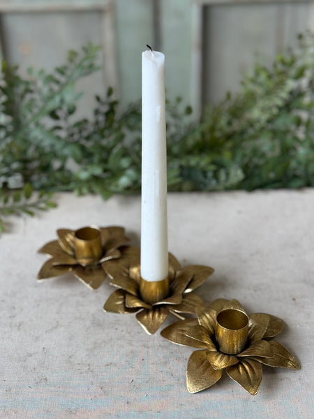 Burnished Blossom Trio Holder | 9.5" | NOT CURRENTLY IN STOCK-New For Spring 2027!