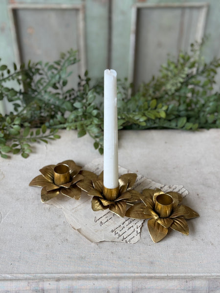 Burnished Blossom Trio Holder | 9.5" | NOT CURRENTLY IN STOCK-New For Spring 2027!