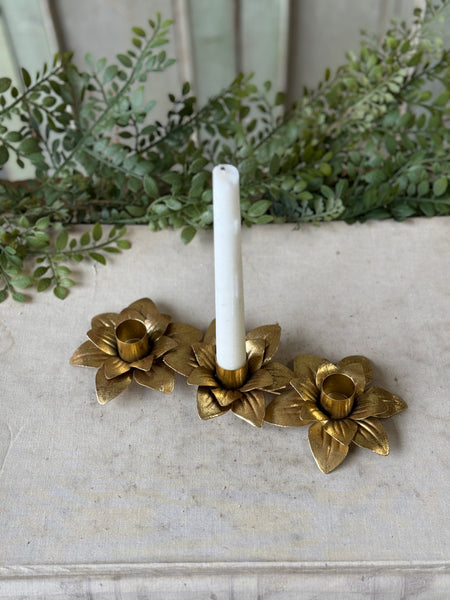 Burnished Blossom Trio Holder | 9.5" | NOT CURRENTLY IN STOCK-New For Spring 2027!