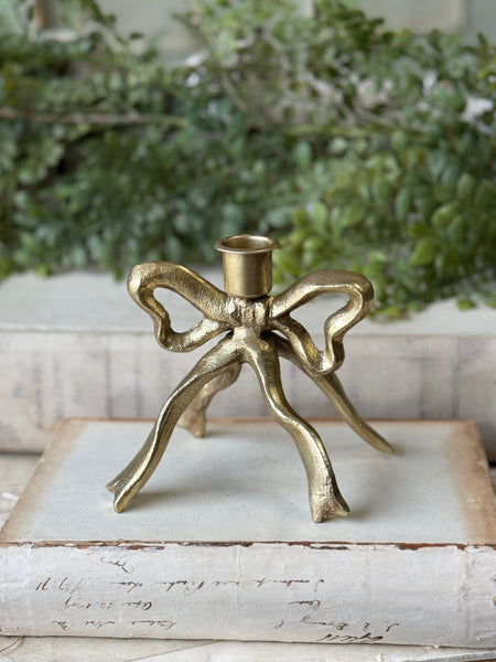 Luxe Knot Taper Holder | 4.75" | NOT CURRENTLY IN STOCK-New For Spring 2027!