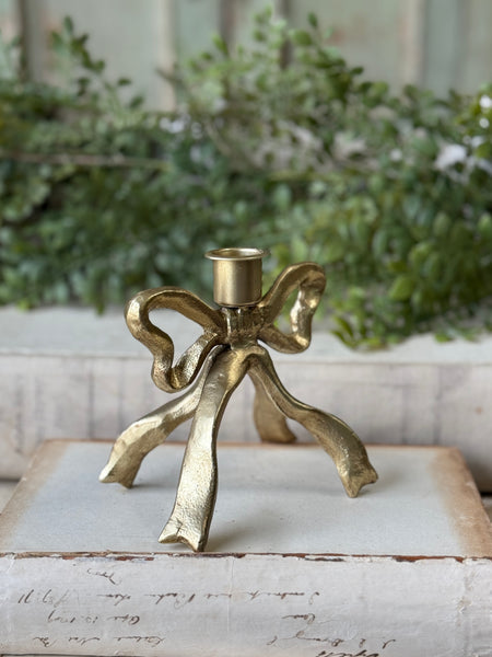 Luxe Knot Taper Holder | 4.75" | NOT CURRENTLY IN STOCK-New For Spring 2027!