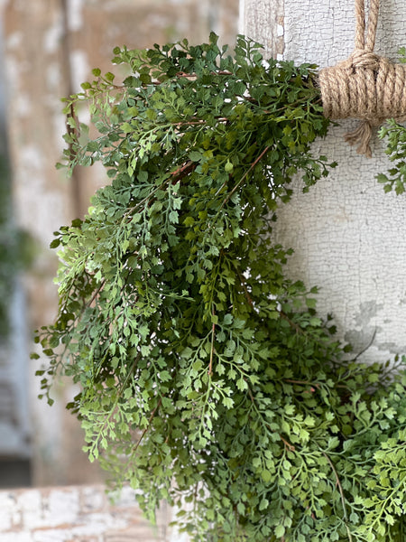 Damsel Fern Hanging Wreath | 26" | NOT CURRENTLY IN STOCK - ETA December