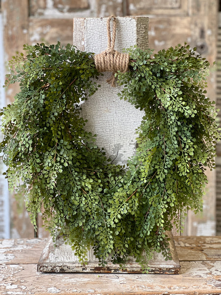 Damsel Fern Hanging Wreath | 26" | NOT CURRENTLY IN STOCK - ETA December