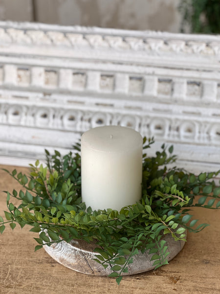 Wood Thrush Leaves Candle Ring | 15" | NOT CURRENTLY IN STOCK - ETA December