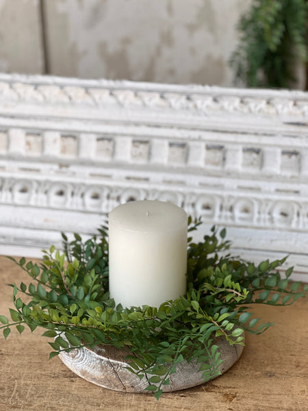 Wood Thrush Leaves Candle Ring | 15" | NOT CURRENTLY IN STOCK - ETA December