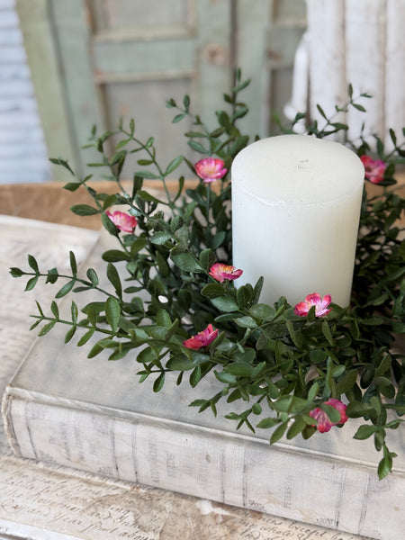 Tumble Blooms Candle Ring | 17" | NOT CURRENTLY IN STOCK-New For Spring 2027!