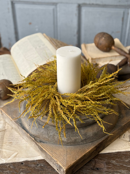 Goldenrod Fields Candle Ring | 10” | NOT CURRENTLY IN STOCK-New For Holiday 2026!
