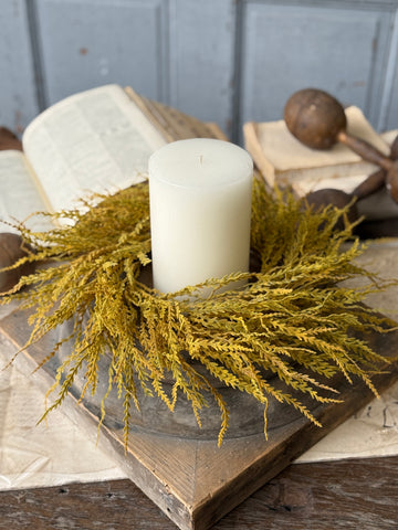 Goldenrod Fields Candle Ring | 12” | NOT CURRENTLY IN STOCK-New For Holiday 2026!