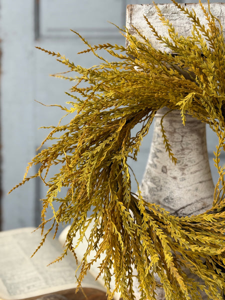 Goldenrod Fields Candle Ring | 12” | NOT CURRENTLY IN STOCK-New For Holiday 2026!