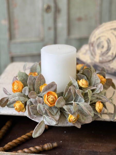 Amberly Blooms Candle Ring | 11" | SOLD OUT