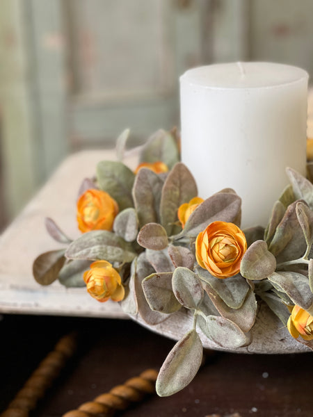 Amberly Blooms Candle Ring | 11" | SOLD OUT